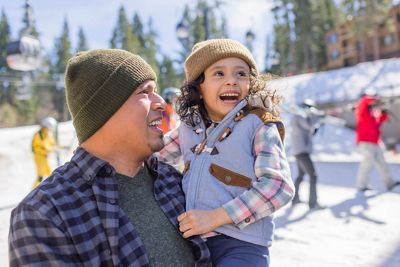 Father and Daughter have fun in Northstar Village