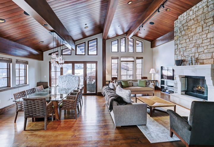 Chalet Dining Room and Living Space at The Lodge at Vail