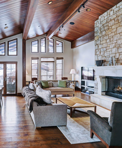 Chalet Dining Room and Living Space at The Lodge at Vail
