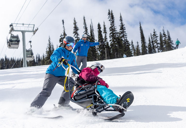 Guided Adaptive Skiing at Whistler Blackbomb