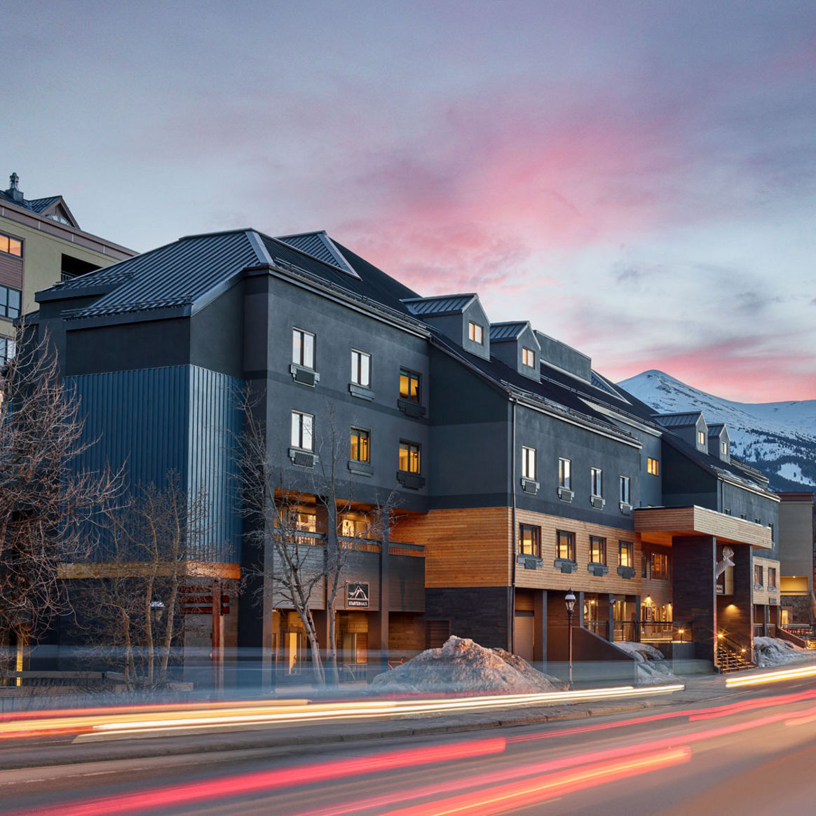 Exterior of Gravity Haus at Breckenridge
