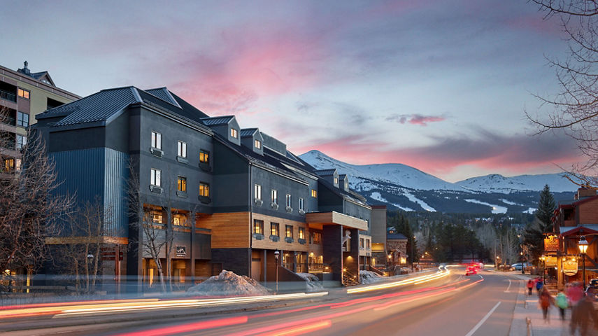 Exterior of Gravity Haus at Breckenridge