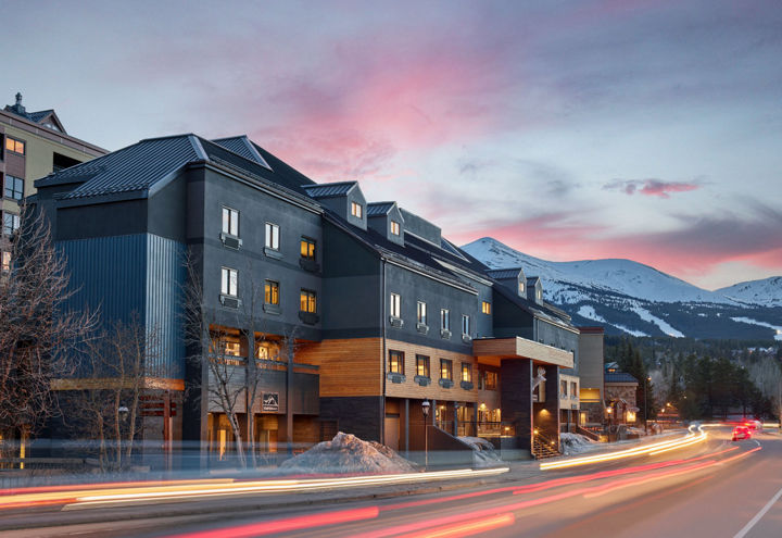 Exterior of Gravity Haus at Breckenridge