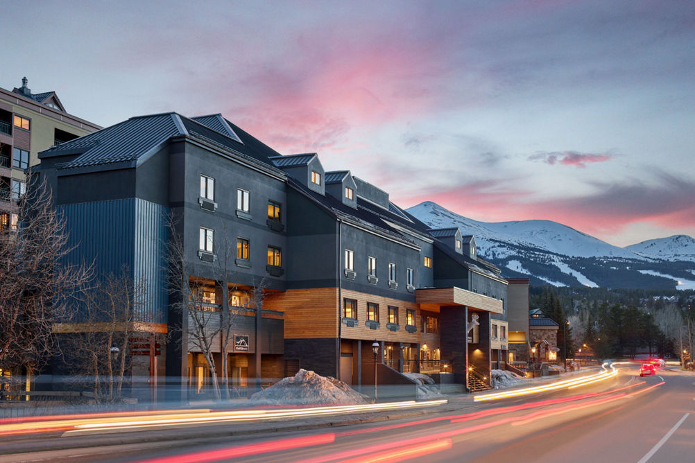 Exterior of Gravity Haus at Breckenridge