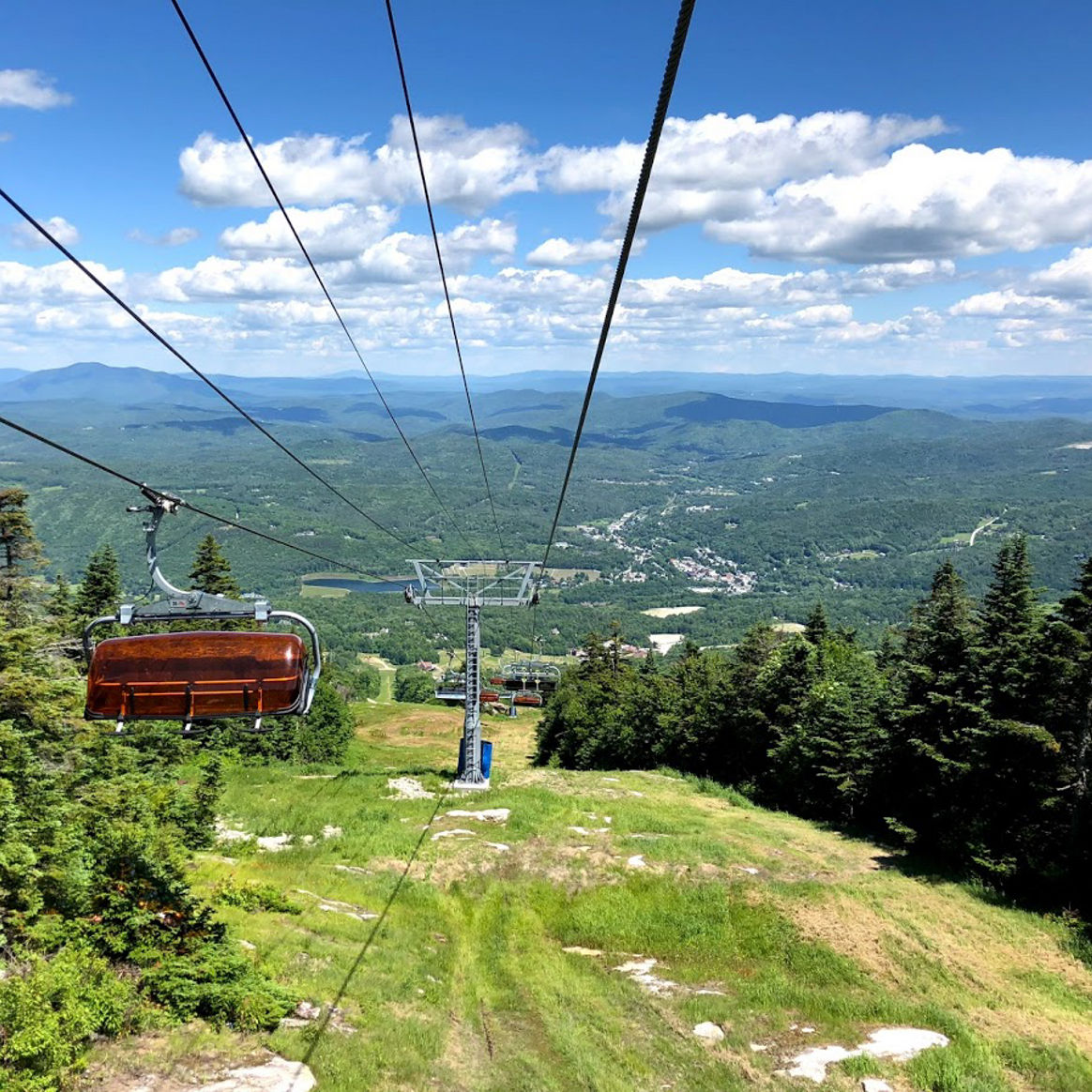 Okemo Summer Scenic View with Bubble Chair