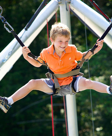 Child Bungee Trampoline Okemo Adventure Zone Summer 