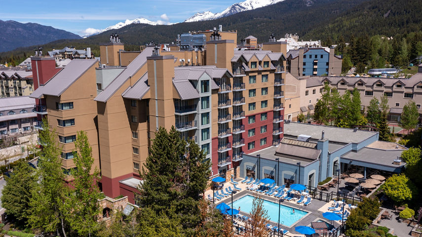 Summer Exterior of Hilton Whistler Resort & Spa