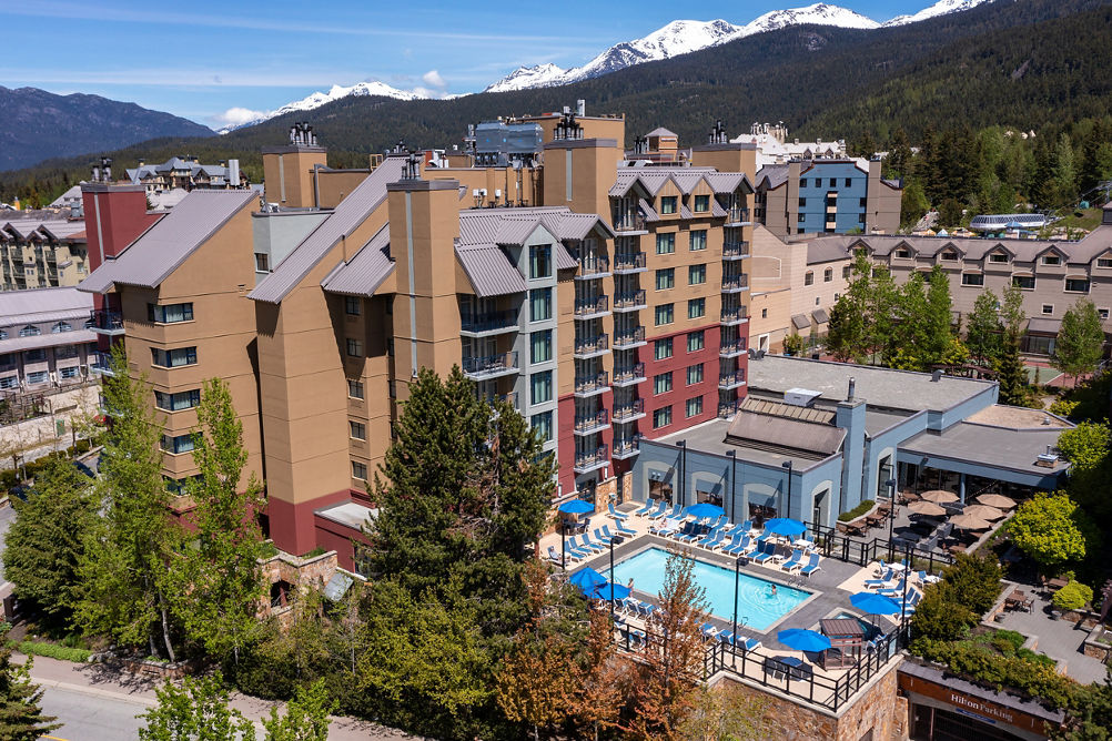 Summer Exterior of Hilton Whistler Resort & Spa