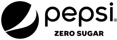 Pepsi Zero Sugar Logo Black Text