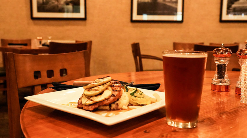 Apple Bourbon Pork Chop