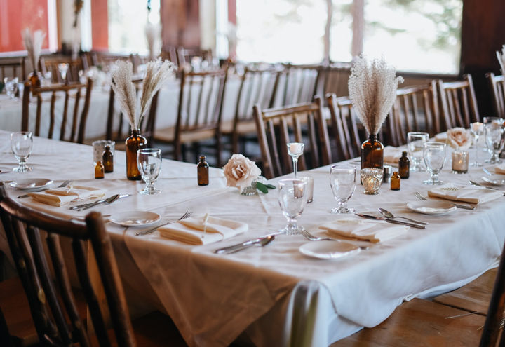 Summer Wedding Tablescape at Lakeview Lodge at Heavenly