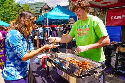 Guest Getting Bacon and Bacon and Bourbon Festival