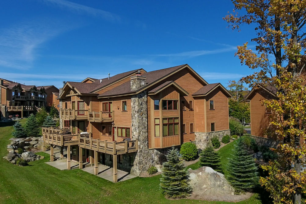 Exterior of Southwind Ski-in Ski-Out Mountaintop Townhouse at Seven Springs Mountain Resort