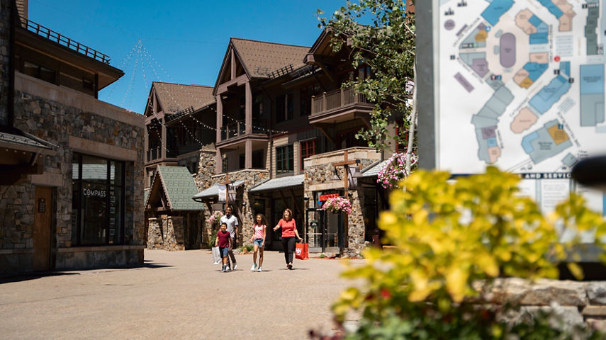 Family shops in stores at Village at Northstar