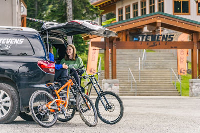 Getting Ready for Bike Park with Toyota at Stevens Pass
