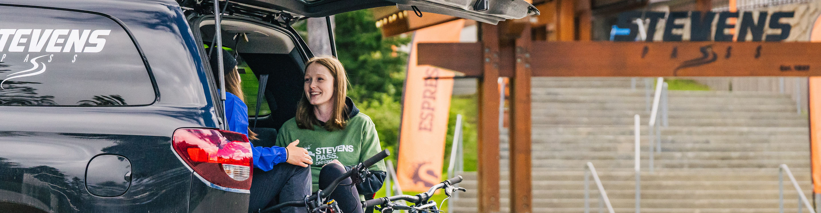 Getting Ready for Bike Park with Toyota at Stevens Pass