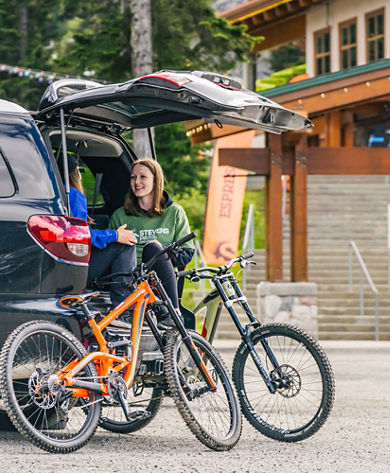 Getting Ready for Bike Park with Toyota at Stevens Pass