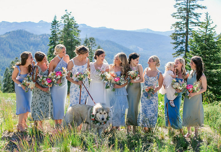 Summer Wedding Bridal Party Images at Zephyr Lodge at Northstar