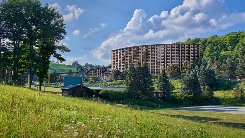 Exterior of Main Lodge at Seven Springs Mountain Resort