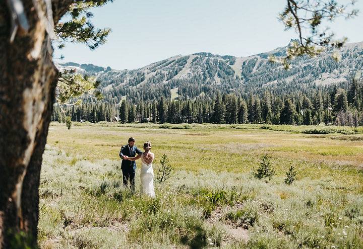 Summer Wedding Couples Portrait at Heavenly's The Meadow