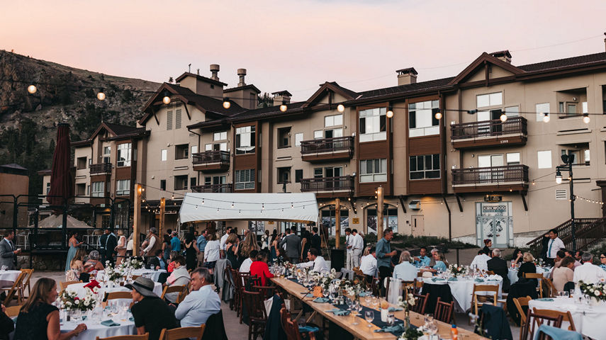 Summer Wedding Reception at Heavenly's The Meadow