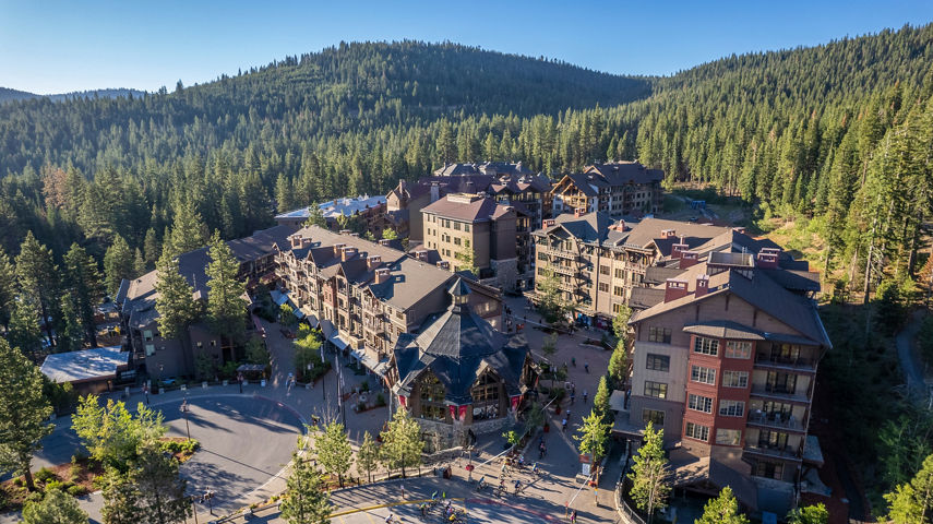 Scenic Ariel of Tahoe Trail at Northstar During Summer