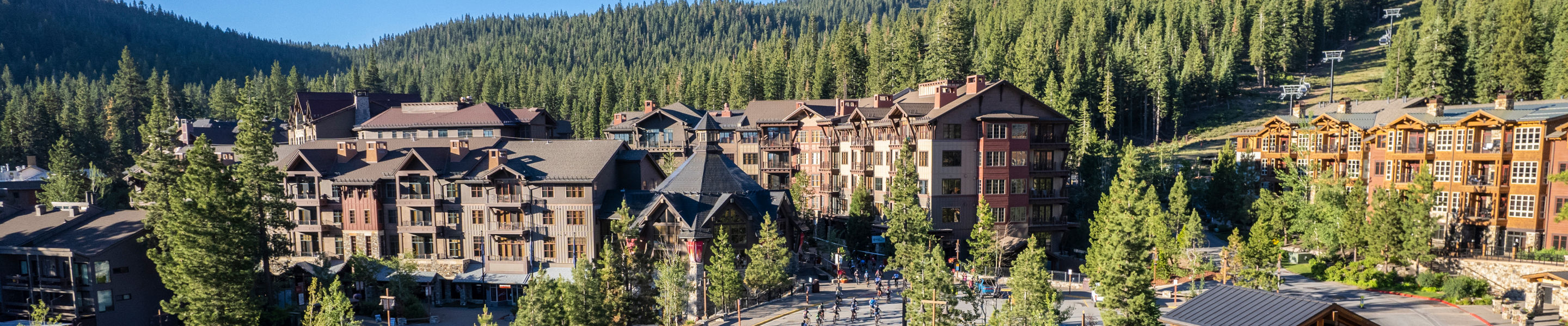 Scenic Ariel of Tahoe Trail at Northstar During Summer