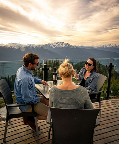 The Mountain top Feast at sundown 