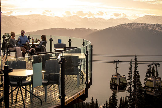 The Umbrella Bar next to the Whistler Village Gondola 