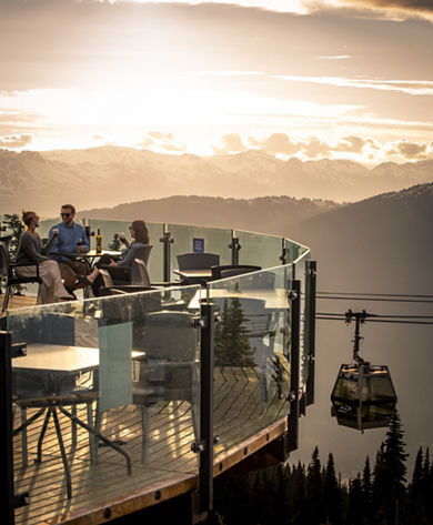 The Umbrella Bar under a golden sunset