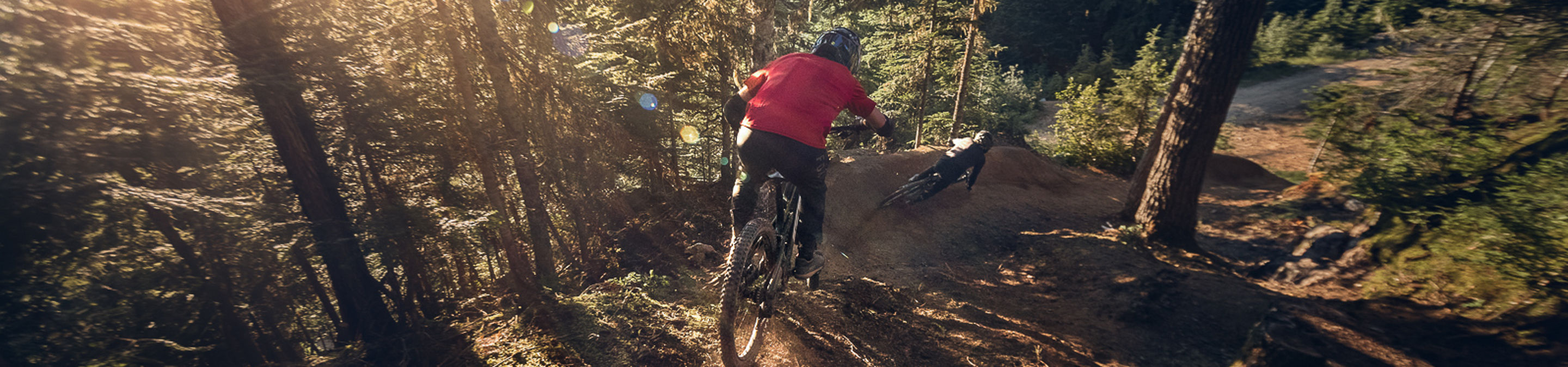 Riding down trail 1199 in Creekside