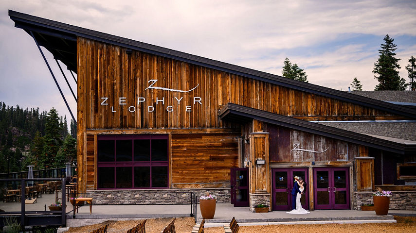 Summer Wedding Couples Portraits at Zephyr Lodge at Northstar