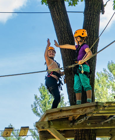 Family Enjoying the Adventure Park at Mount Sunapee