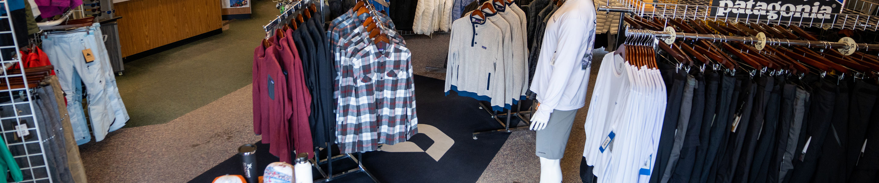 Interior Space at Mountain Outfitters Retail Shop at Mount Sunapee