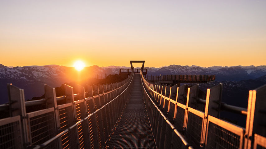 Summer Scenic Image from Cloudraker Skybridge and Raven's Eye at Whistler Blackcomb