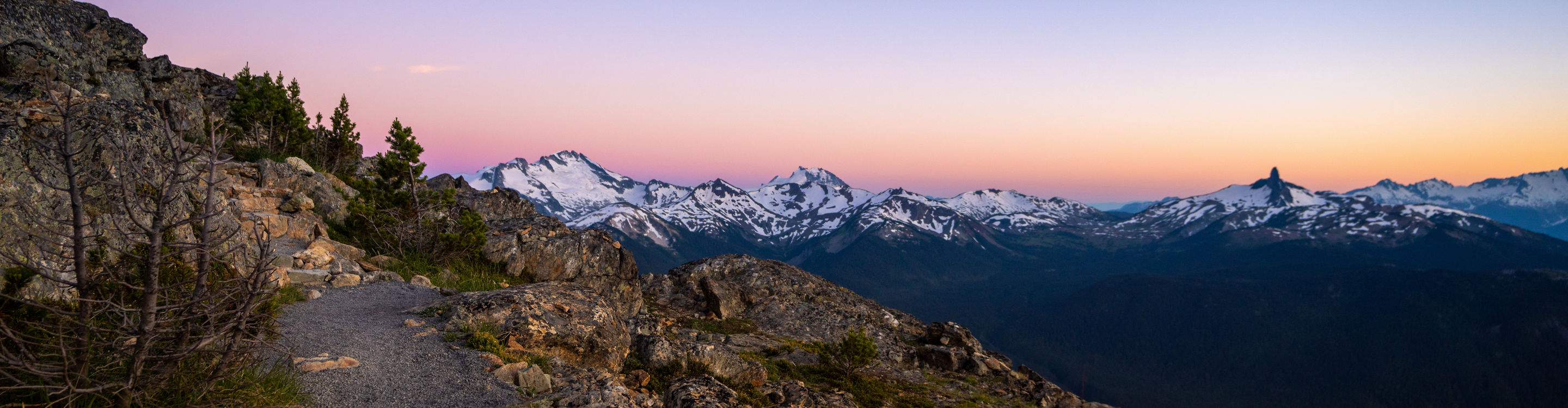 Summer Scenic Image from Cloudraker Skybridge and Raven's Eye at Whistler Blackcomb