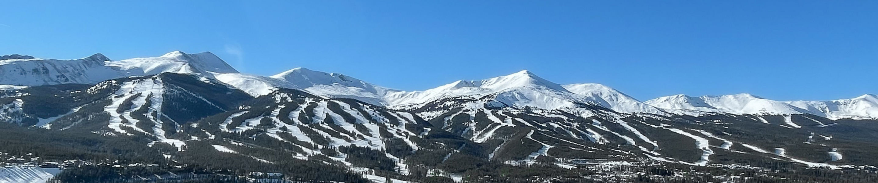 Five Peaks at Breckenridge During Winter