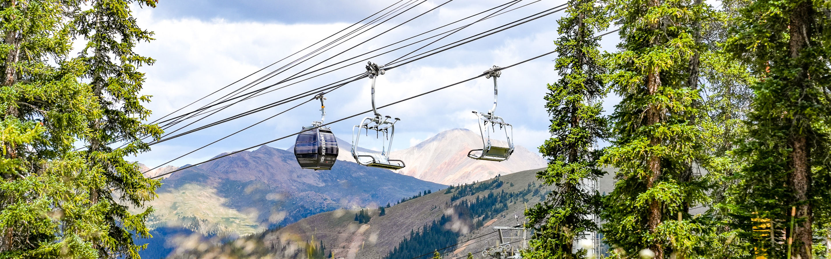 Summer Scenic Shot of Keystone Gondolas