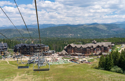 View of Epic Discovery from Lift at Breckenridge During Summer