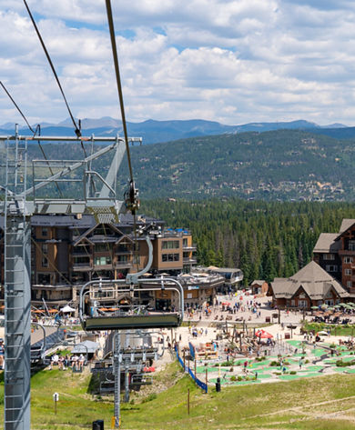 View of Epic Discovery from Lift at Breckenridge During Summer