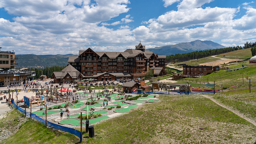 View of Epic Discovery from Lift at Breckenridge During Summer