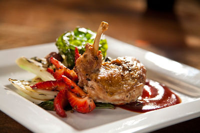 Entree at Slopeside Dining Room