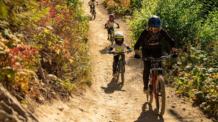 Kids Enjoying the Bike Park at Whistler Blackcomb