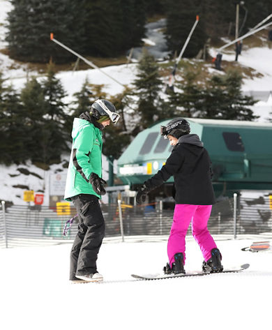 Private beginner snowboard lesson