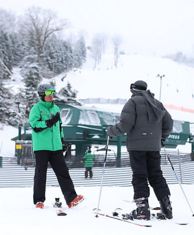 private beginner ski lesson