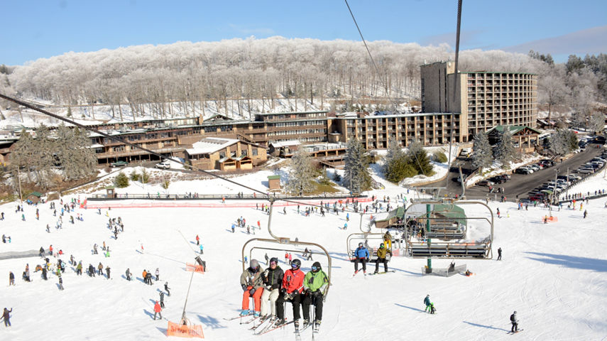 Overall Resort shot with chairlift