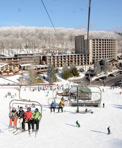 Overall Resort shot with chairlift
