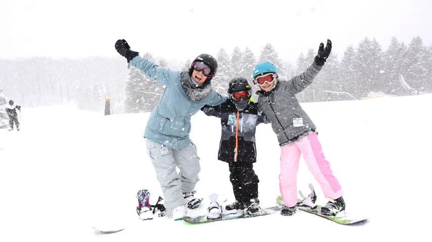 Happy Family on the slopes