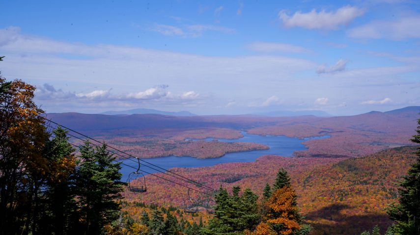 Scenic View of Fall Foliage at Mount Snow