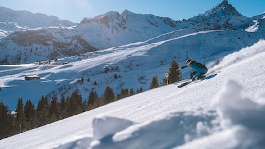 Les 3 Vallees Ski Resort Skiing and Riding Imagery